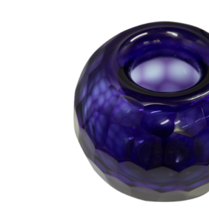florero de vidrio azul 658 - 2