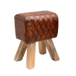 Muebles en cuero – Butaco de cuero, Bogotá Colombia