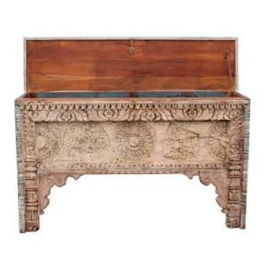 Muebles en madera – Consola baúl de madera, Bogotá Colombia